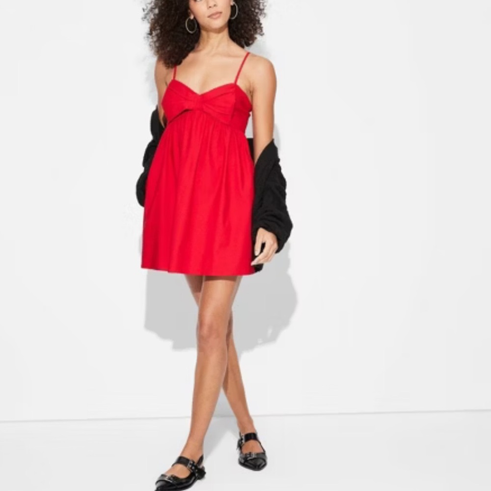 NWT Women’s Mini Dress. Red XS - Picture 1 of 9